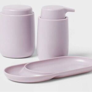 Room Essentials Purple Bath Accessory Set